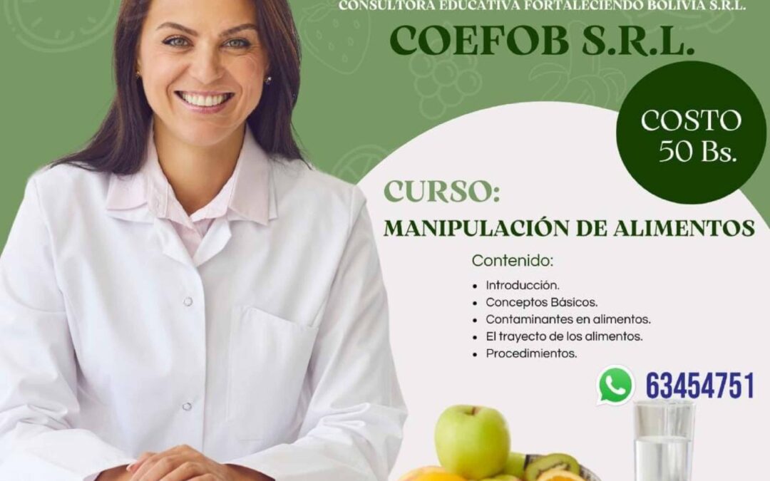 CURSO MANIPULACION DE ALIMENTOS